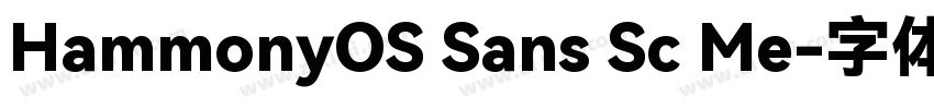 HammonyOS Sans Sc Me字体转换